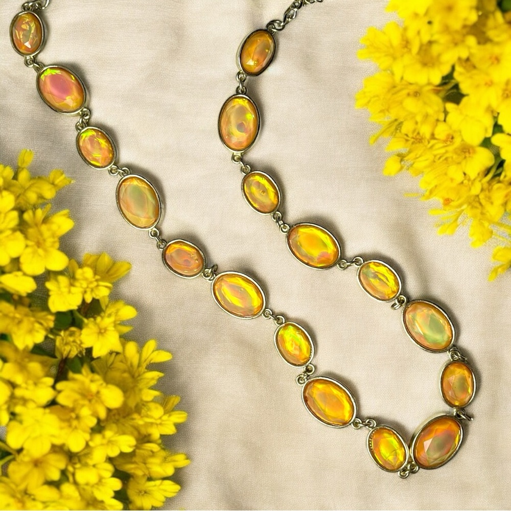 Vintage Ethiopian Opal Necklace